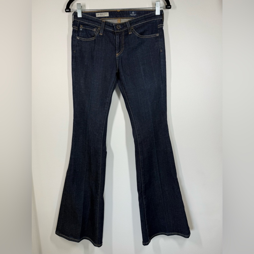Adriano Goldschmeid Women's Low‎ Rise Dark Blue Flared Jeans Size 26R